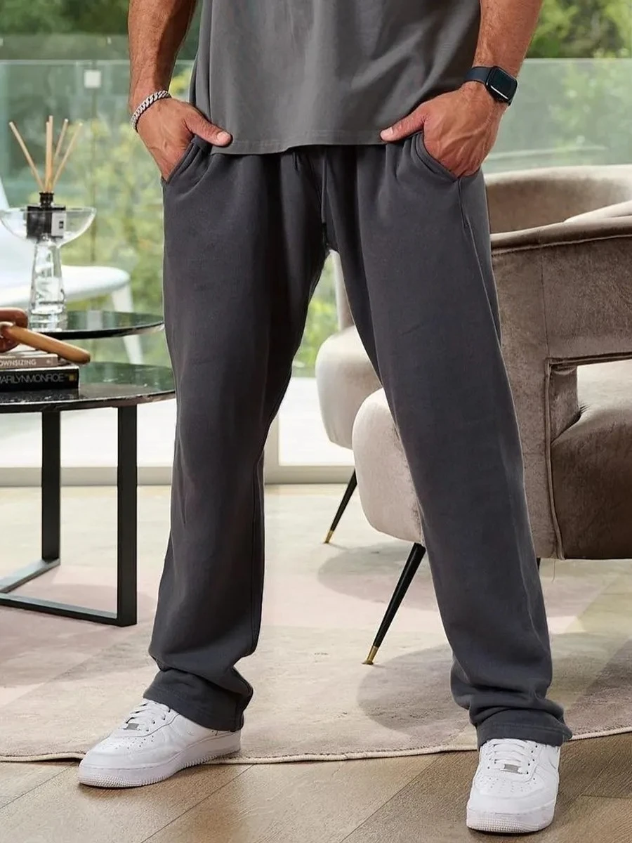 

Sports Pants, Training Tights Men's Classic Straight Lightweight Sweatpants Joggers Suitable Black Straight-leg Sports