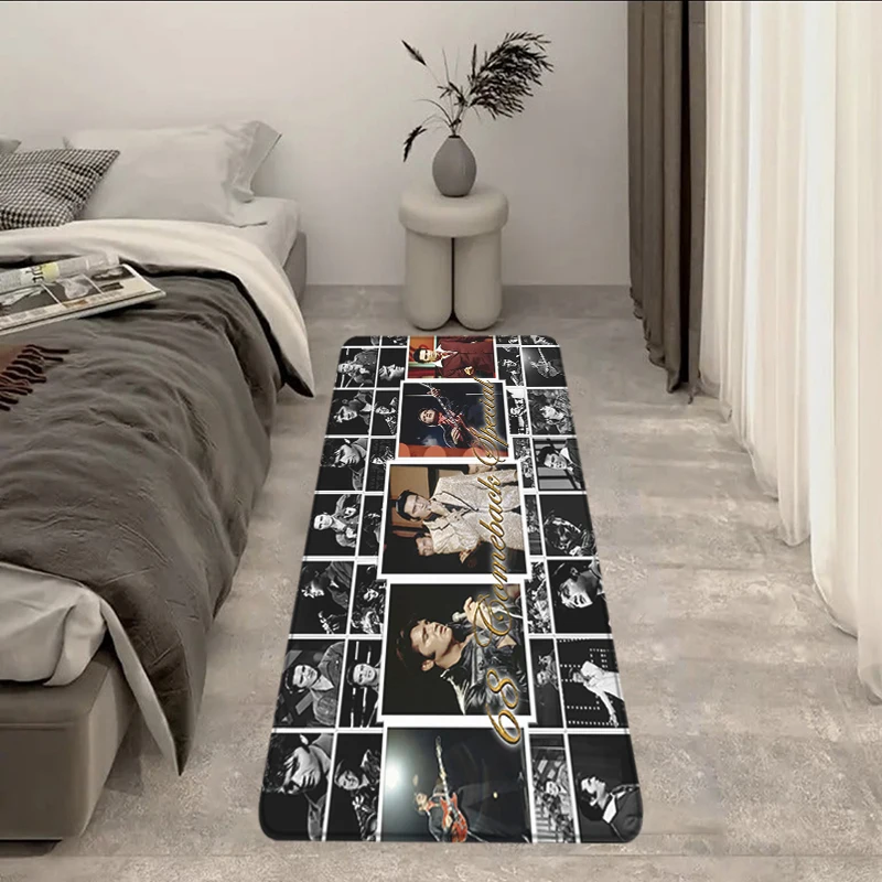 Foot Carpets Entrance Doormat E-Elvis Hallwy Cartpet Living Room Rugs Bathroom Rug Floor Mats Non-slip Bedside Mat Home Decor