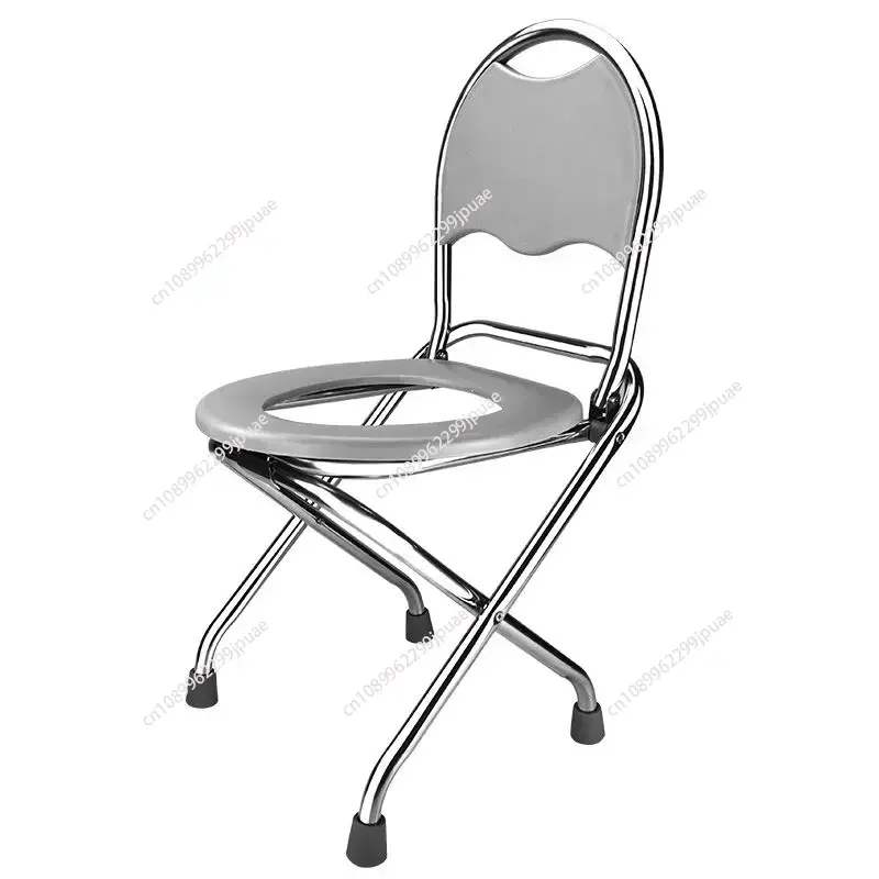 

Складное сиденье для унитаза со спинкой для пожилых беременных, нескользящий комод из нержавеющей стали для взрослых, вспомогательные средства для мобильности для ванной комнаты