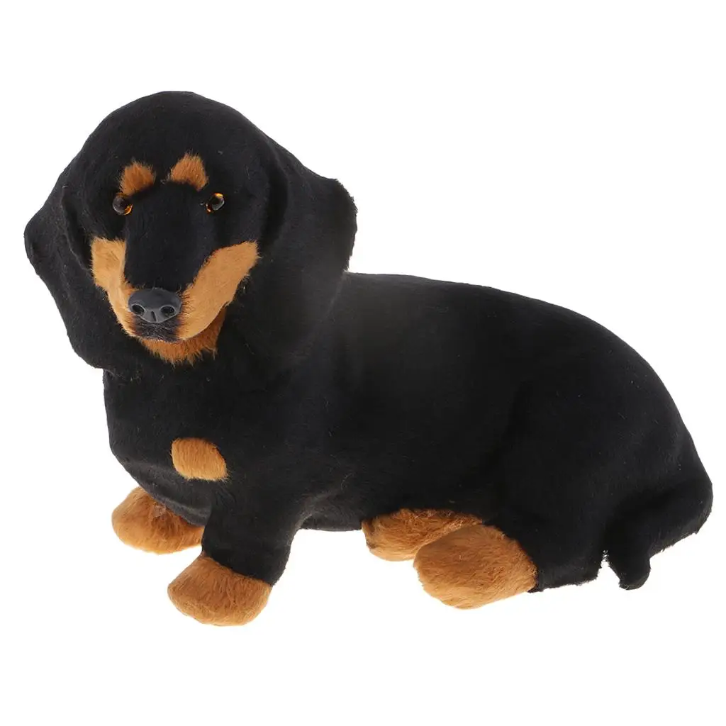 Miniature Action Figure Doll Plastic Dog Statue Collectible Crafts for Patio Home Furniture Decoration