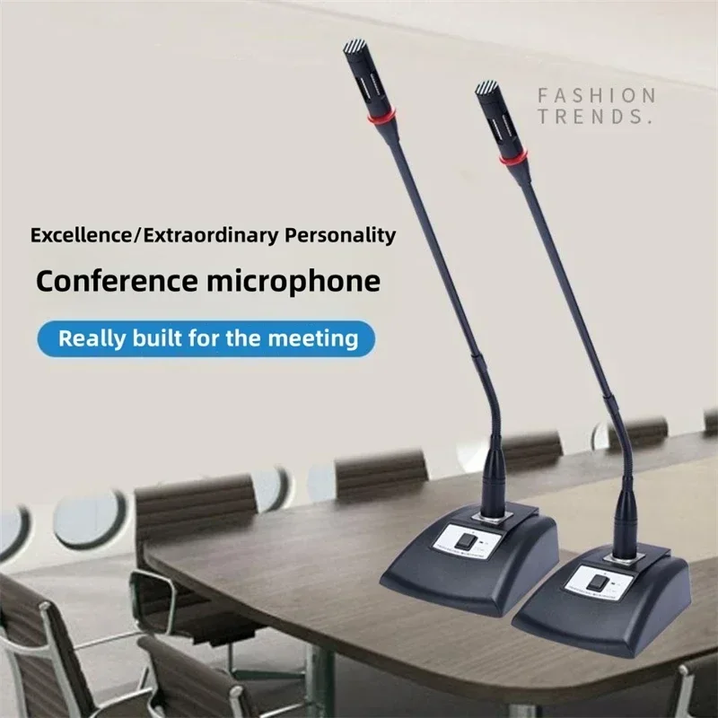 Gooseneck Wired Microphone 5 Meters Long for Public Broadcasting Stage Conference Speech Console Voice Mic 6.5mm 3.5mm XLR Plugs