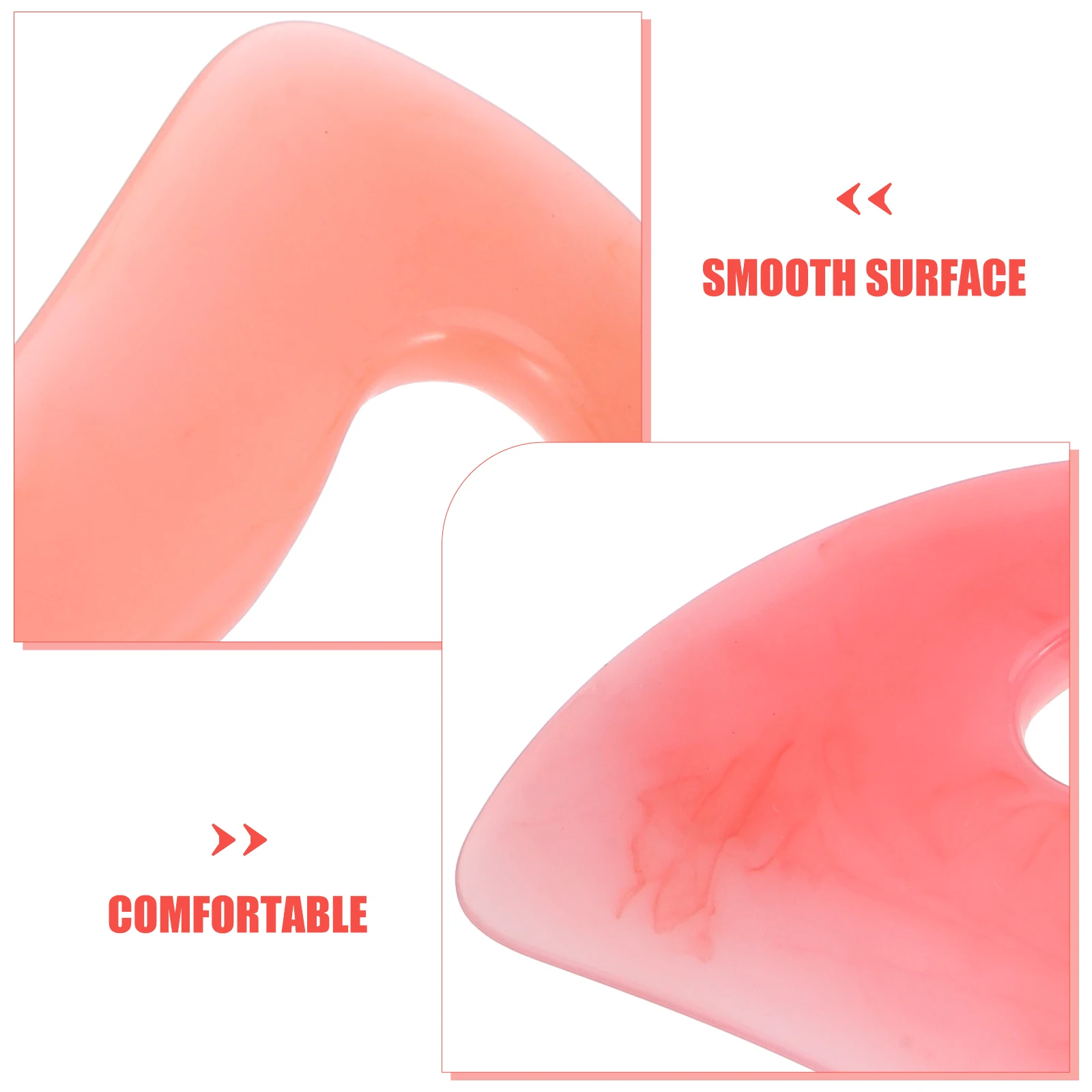

2Pcs Gua Massage Board for Neck Waist Body Scraper Pink Whole Back Massager Lymphatic Resin Lymphatic Massager Resin Tool