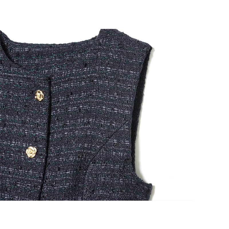 Chique moda textura colete mulher cinto coletes para mulheres sem mangas jaqueta o pescoço streetwear colete vintage colheita topo ﻿