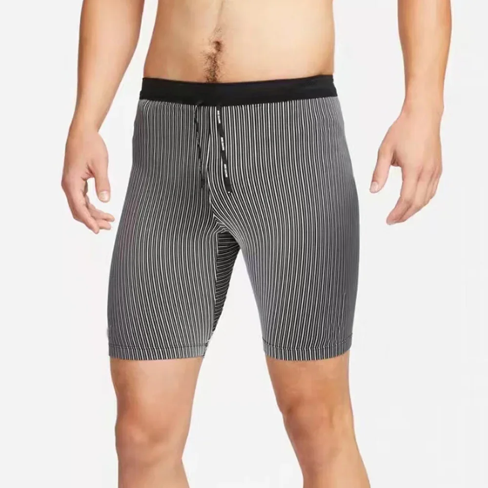 Odzież sportowa do biegania Męskie sportowe Lycra Running Man Rajstopy Spodnie Legginsy Spodnie Gym Fitness Szorty Męskie Maraton — zdjęcie 5