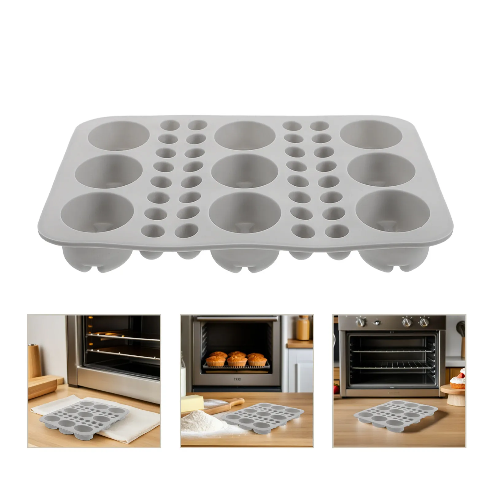 2Pcs Coffee Bean Silicone Mold Non-Stick Chocolate Baking Cake Decoration Fondant Candy Mousse Dessert Mold Silicone Molds
