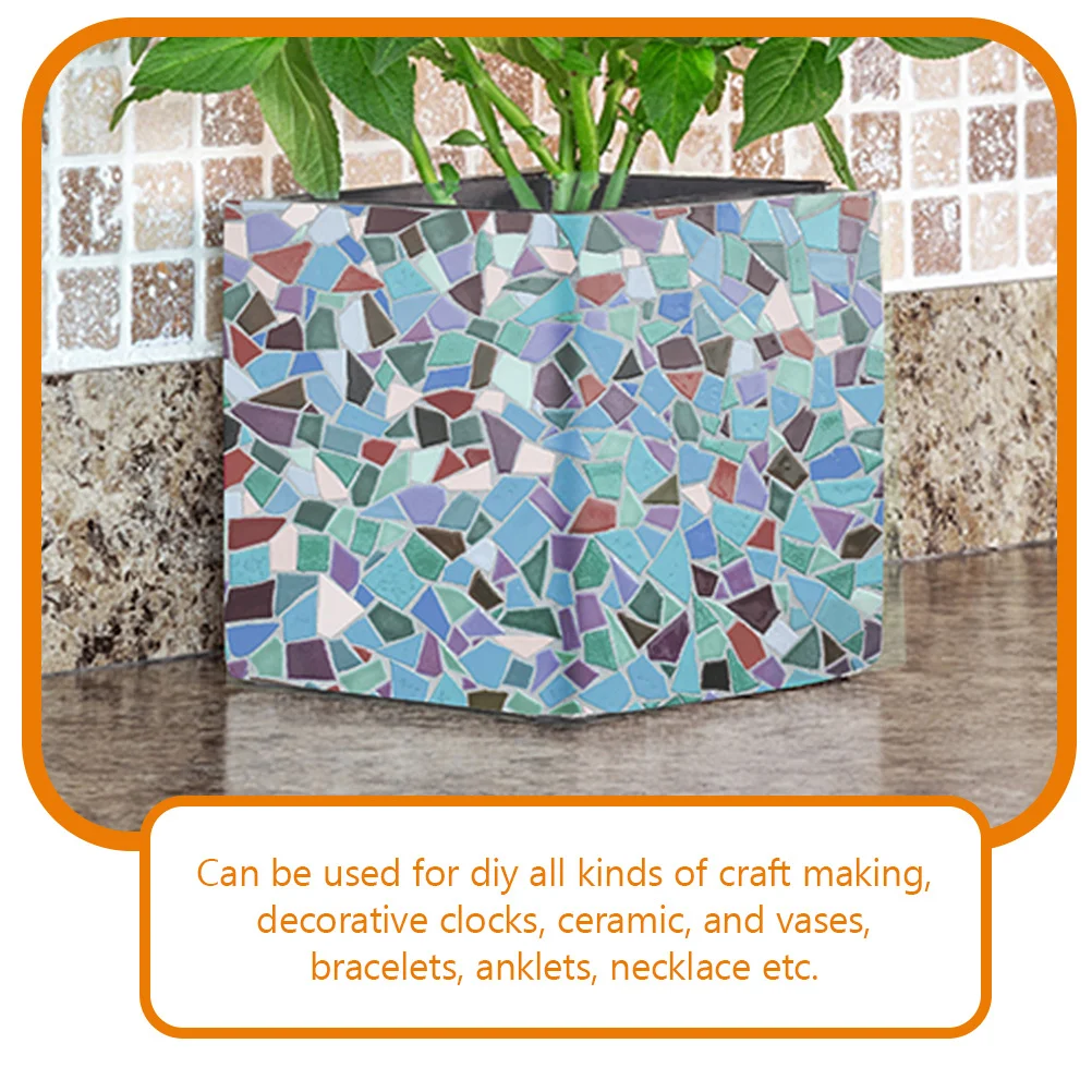 

Mosaic Ceramic Tiles Irregular Pieces for DIY Crafts Decorative Clocks Vases Bracelets Unique Patterns Gift Ideas
