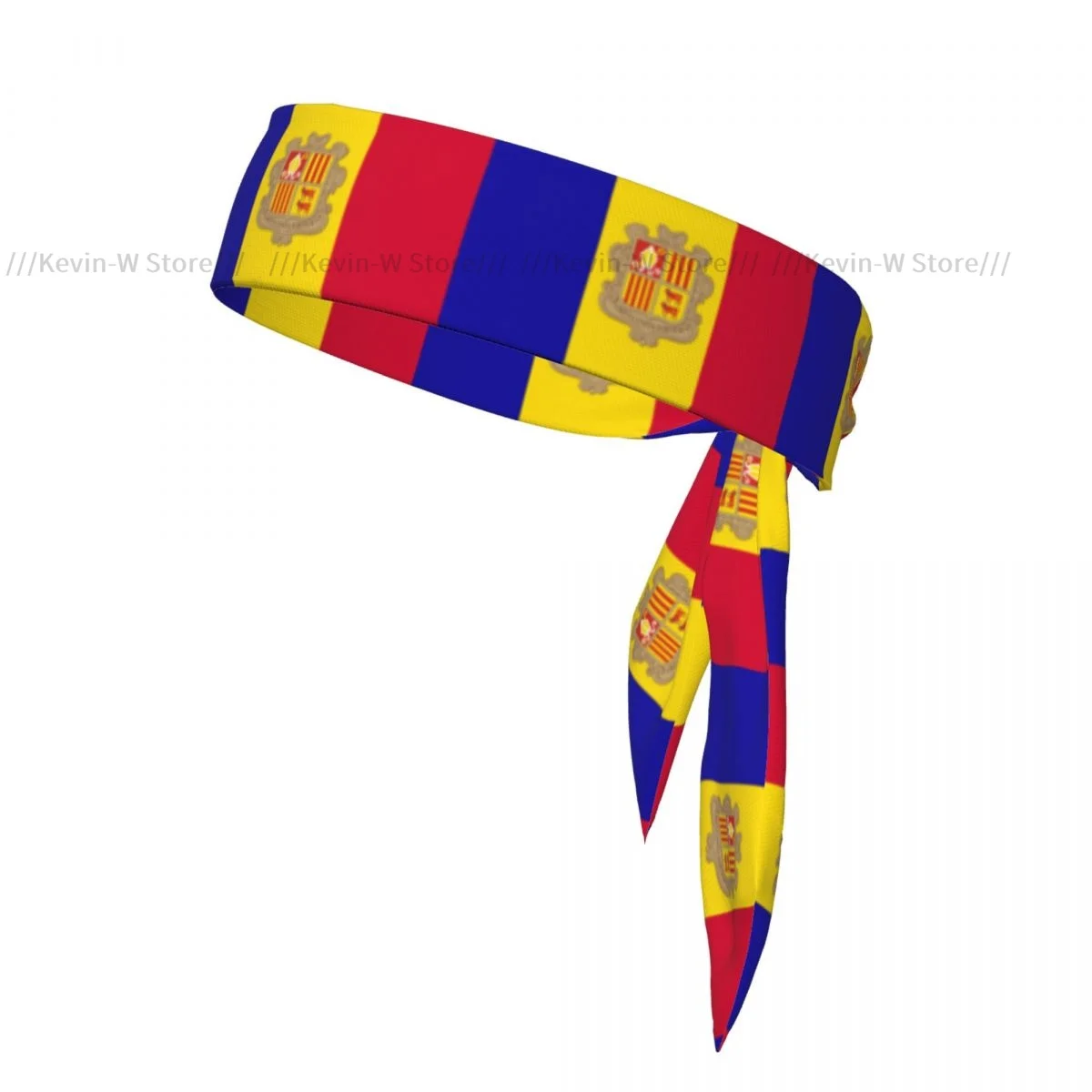 Sweatband Bandanas Flag Of Andorra Hairband Head Tie Sports Headband Hair Accessories