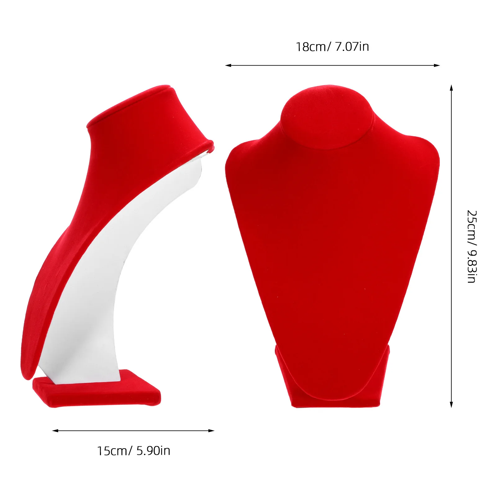 Neck Necklace Stand 9.82 Inch Tall Bust Holder For Pendants Chains Jewelry Rack Display Mannequin Organizer Jewelry Display