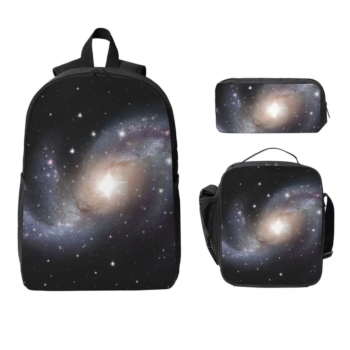 

Cloak Galaxy Universe Planets Backpack Boys Girls BookBag School Bag Computer Shoulder Bags 3ps Insulated Lunch Bag Pencil Case