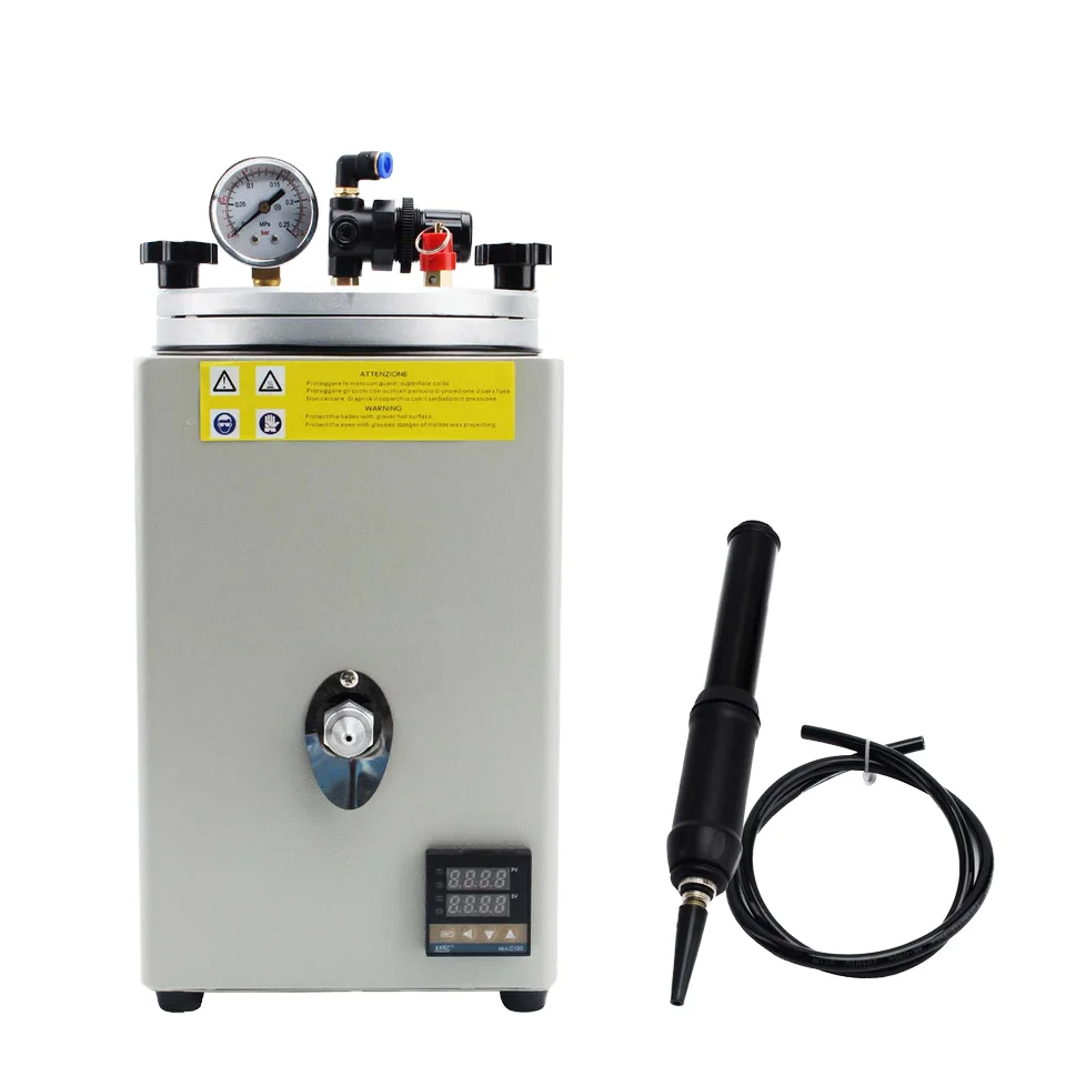 

2kg Capacity Vacuum Investing Casting Machine Digital Manual Pump Wax Injection Machine Vacuum Wax Injector For Jewelry