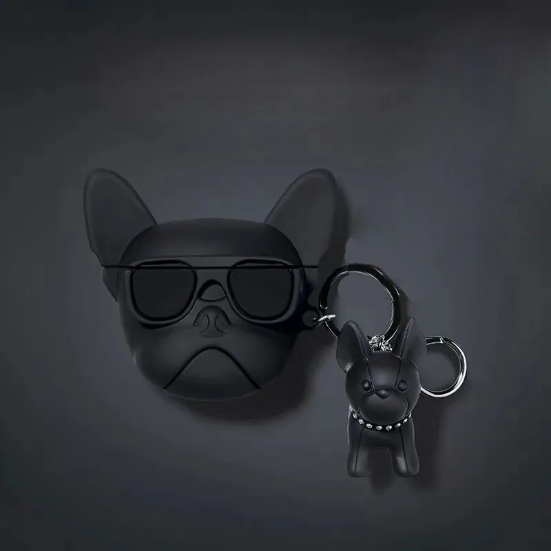 Porte-clés bouledogue mignon pour Apple AirPods merveilleuse Isabel, étui pour écouteurs sans fil en silicone, chien de dessin animé, housse pour AirPods 2, 3, Pro Box, nouveau