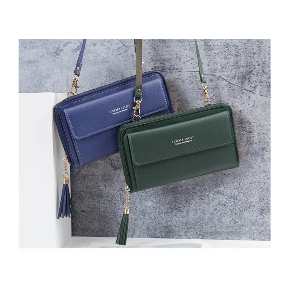 Large-capacity Multi-functional Solid ColorOne-shoulder Bag Fashion Simple Horizontal Slung Mobile Phone Bag Lady Mini Small Bag