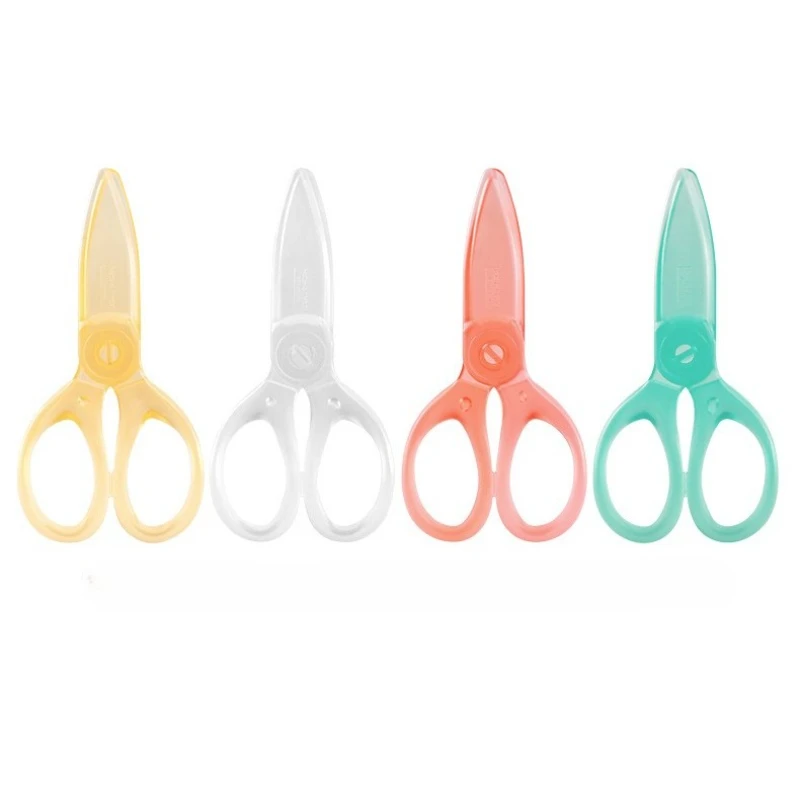 مقص سلامة للأطفال مقص بلاستيكي للوازم الفنية المدرسية #6