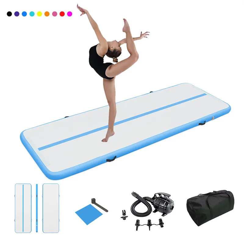 Inflatable Air Track Gymnastics Tumbling Mat Custom Color Size  Drop Stitch for Home Gym Training Cheerleading Yoga Wholesale view 5