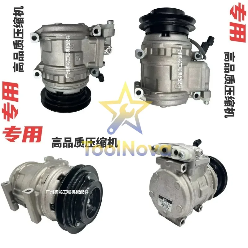 2026Hotsale* Excavator Parts Sa*ny SY55C 60C 65C 75C 95C-8-9 Air Conditioning Compressor Refrigeration Cold Air Pump