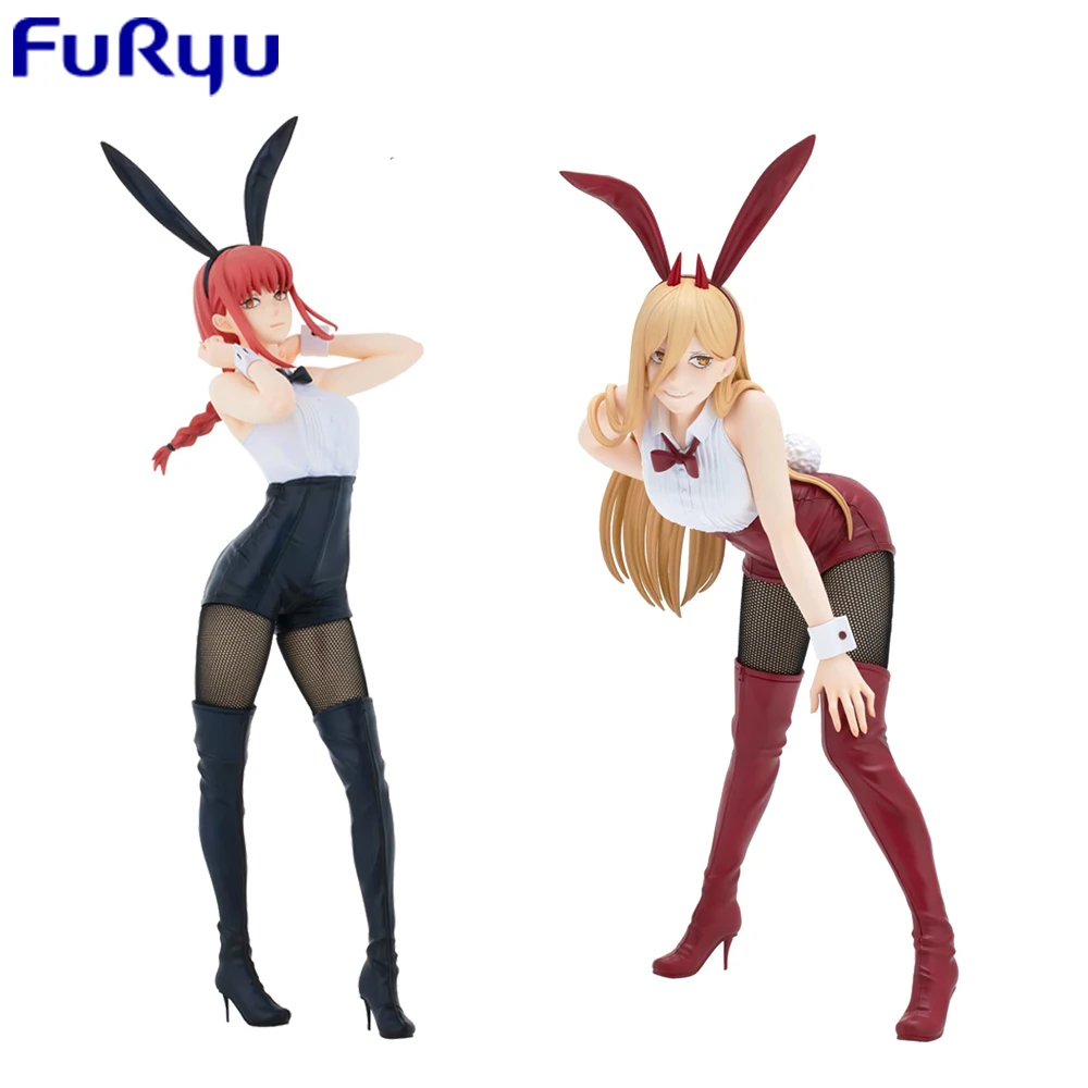 

Original Furyu Bicute Bunnieschainsaw Man Power Makima Kawaii Bunny Girls Figures Collectible Model Toys Gifts for Fans