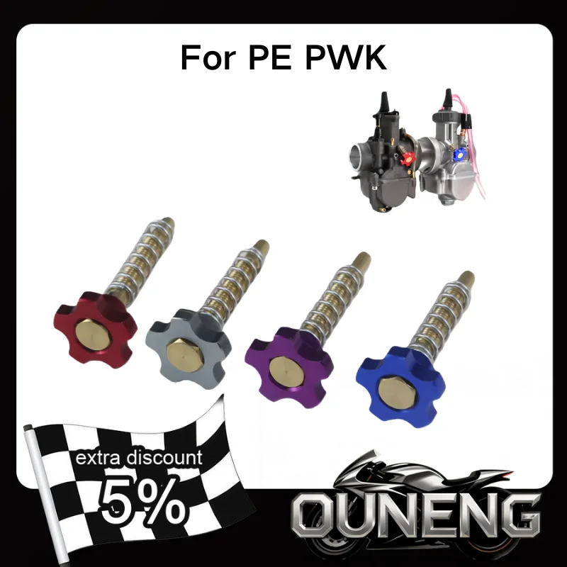 

For PWK NSR PWL PE24 PE26 PE28 PE30 KR150 Carbs Motorcycle Carburetor Idle Speed Adjusting Screw kit