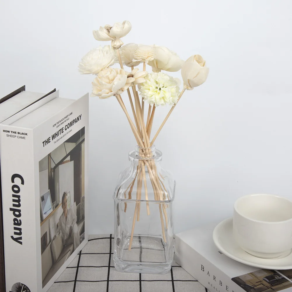 41 Stks/set Bloem Rotan Sticks Vuurloze Geuren Riet Diffuser Stick Diy Ornamenten Home Decor