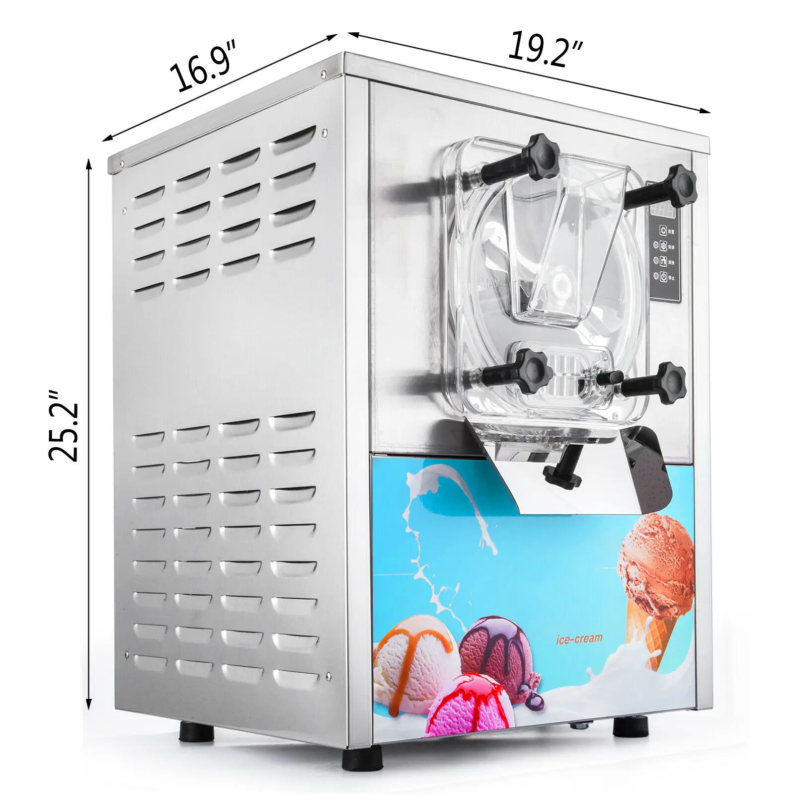 Hot selling YKF-116 hard ice cream maker machine Commercial 110V 220V