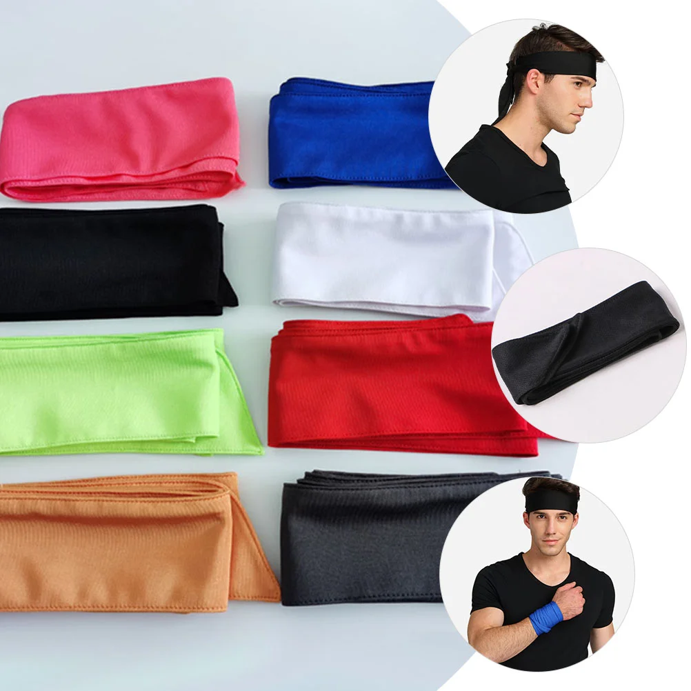 Bandanas Sports Headband Hood Tie Sweat Bands Headbands for Women Scarf Sweatband Red Workout Miss