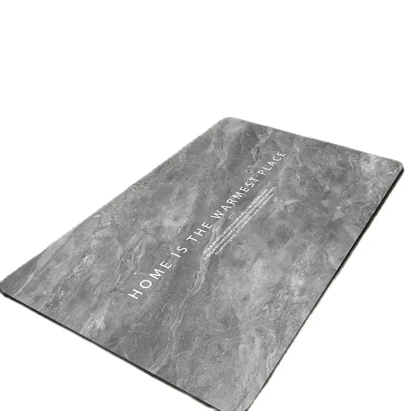 

#Bathroom Absorbent Mat Marble Kitchen Mat Sub Bathroom Entrance Non-Slip Absorbent Floor Mat