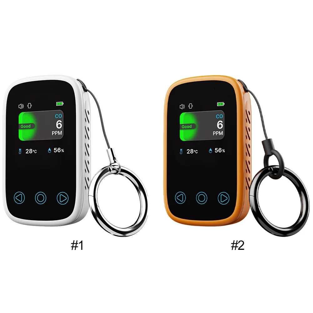 3 w 1 Tester jakości powietrza czujnik NDIR przenośny Mini wykrywacz CO Auto jasność CO miernik temperatury i wilgotności do garażu na zewnątrz