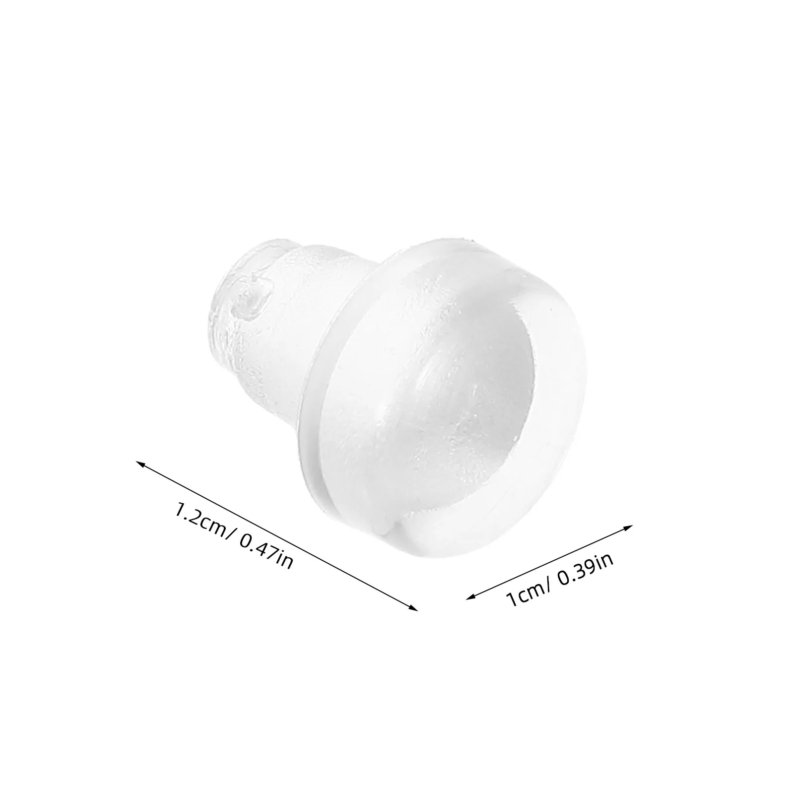 100Pcs Clear Non-Slip Chair Leg Caps Round Plastic Furniture Leg Protectors Tube End Plugs Chair Feet Covers for Tables Stools