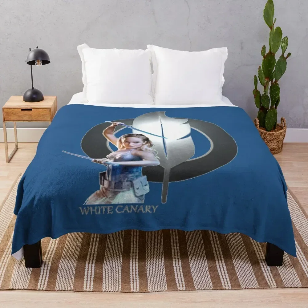 

White Canary Throw Blanket Portable Lightweight Blanket for Travel Camping