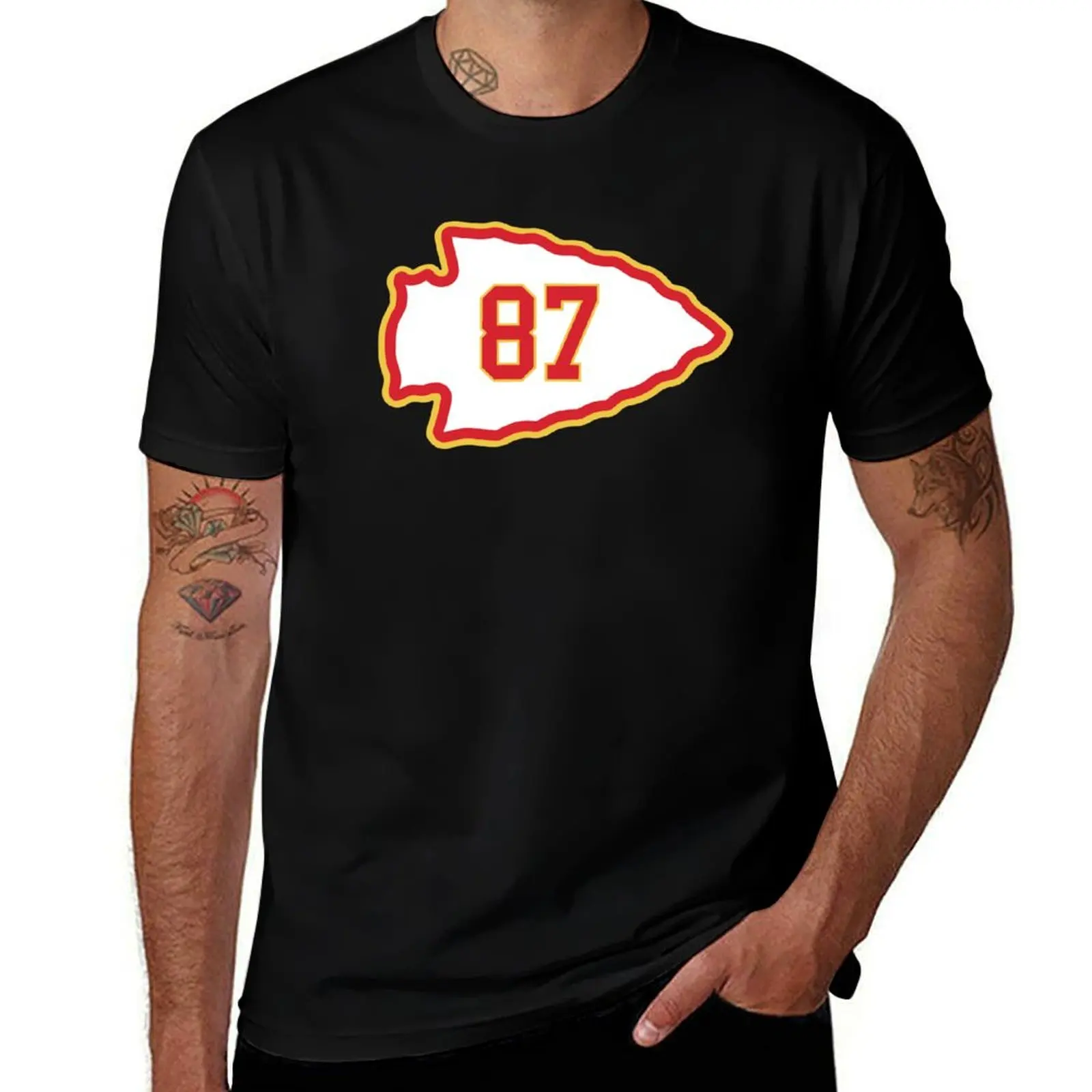 

87: KELCE T-Shirt Casual Soft Cotton Short Sleeve Tee