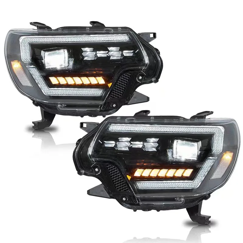 

【 High Quality 】For Toyota Tacoma 2012 2013 2014 2015 Tacoma LED Headlight LED DRL Project Lens Dynamic turn signal Headlamp