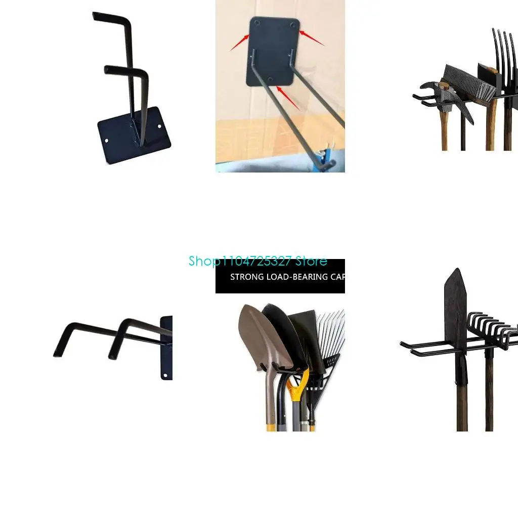 

D8KF Tool Storage Systems Hooks Wall Holder Garage Storage Multipurposes Garden Tool For Warehouse Garage