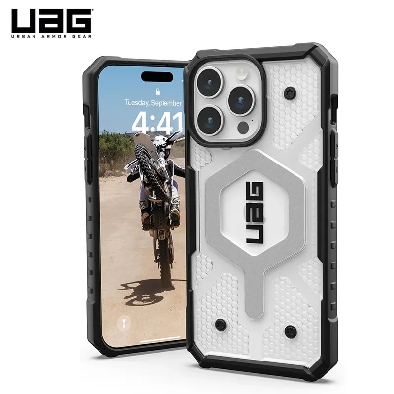 UAG PATHFINDER MagSafe Clear Case for Apple iPhone 15 Pro Max 14 13 12 iPhone14 iPhone15 Original Shockproof Magnetic Cover