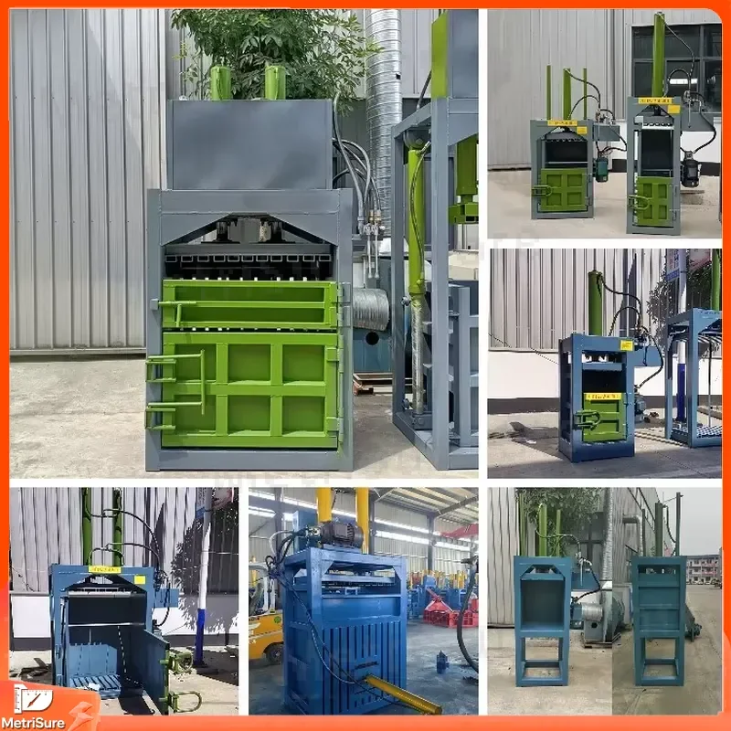 Vertical Hydraulic Baler for Waste Paper Recycling Cardboard Plastic Metal Scrap Compression Industrial Waste