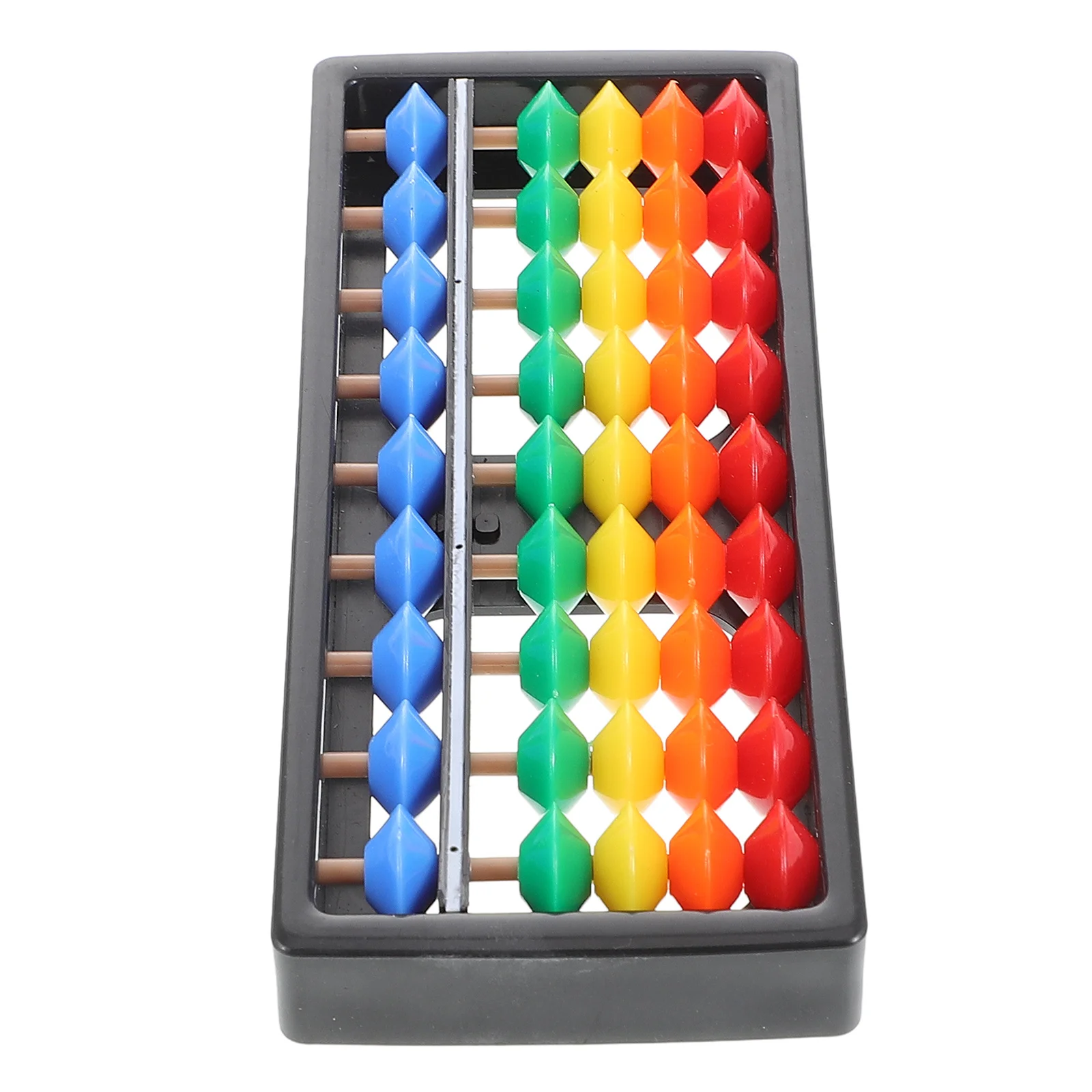 9-Row Colorful Plastic Abacus 5 Beads Each Row Mental Arithmetic Aid Student Math Learning Tool Counting Abacus for Classroom