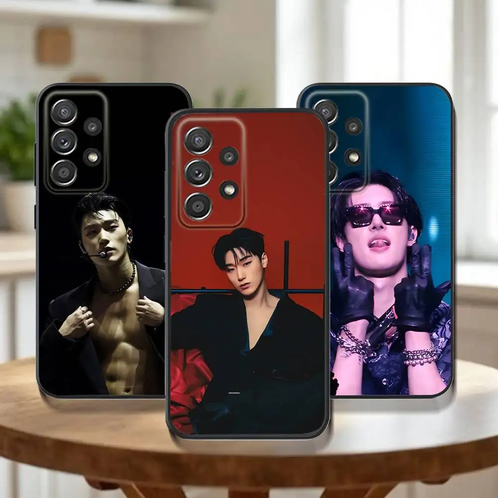 Heiße A-ATEEZ Kpop Handyhülle für Samsung Galaxy A73,31,32,72,41,53,52,71,22,5G,Note,J7,8,9 Soft Black Cover