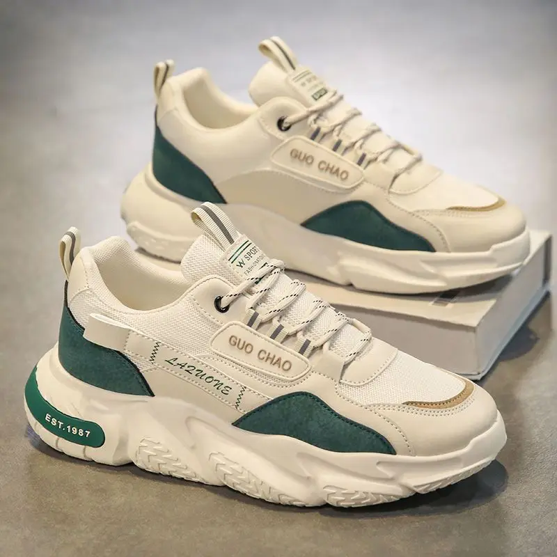 

Мужская летняя спортивная повседневная дышащая Me Thi Bot Dad oes, модная резиновая подошва на плоском каблуке с круглым носком