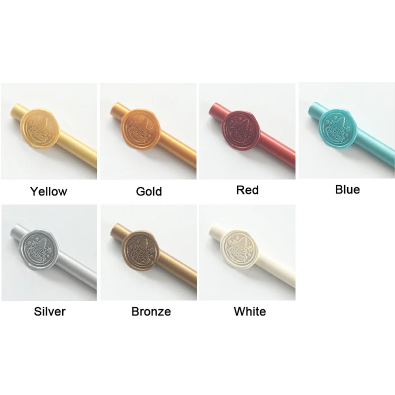 7Pcs Seal Wax Sticks Melting Glue Gun Sealing Wax Sticks Wedding Party Invitation Wedding Invitations, Letter, Envelope, Cards