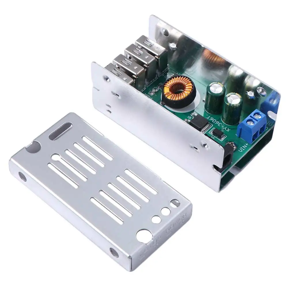 Output Mobile Charger DC-DC Module 5A 4 USB Power Supply Module Step-down Module Step-down Board Buck Converter Charging Board