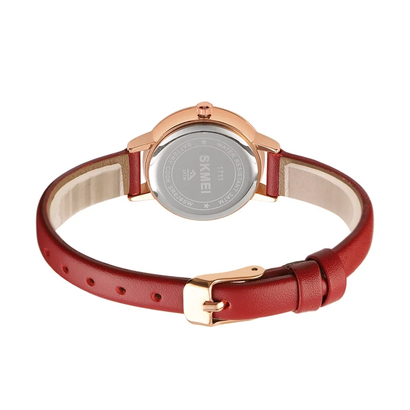 SKMEI تصميم ضياء صغير مقاوم للماء ساعة بسيطة حركة كوارتز ساعات للنساء موضة أنيقة سيدة ساعات المعصم Reloj Hombre