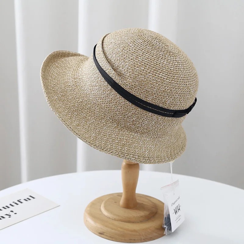 

Summer Hat Women Straw Cap Sunshine Protection Big Brim Breathable Soft Casual Accessory For Beach Holiday Outdoor