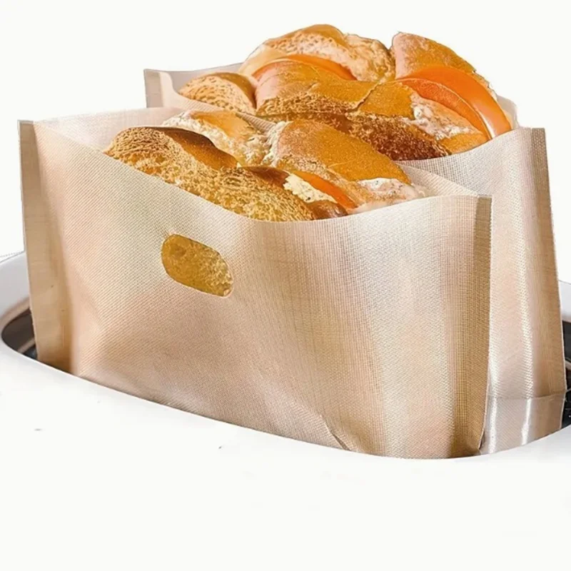 Teflon ptfe coated reusable custom bread toast paper bread plastic packaging packing bags for homemade bread