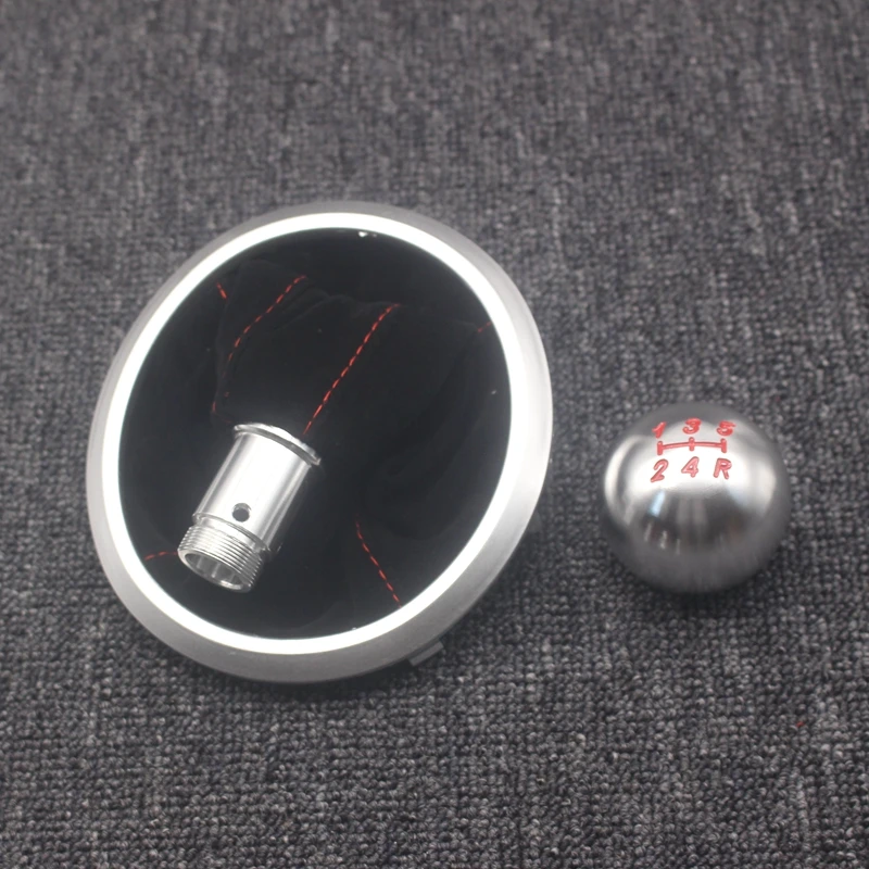 for Cover Collar For Suzuki Swift 2005-2010 SX4 2007-2013 ALTO 2010 2011 2012 2013 2014 2015 Gear Shift Knob Aluminum alloy + pl