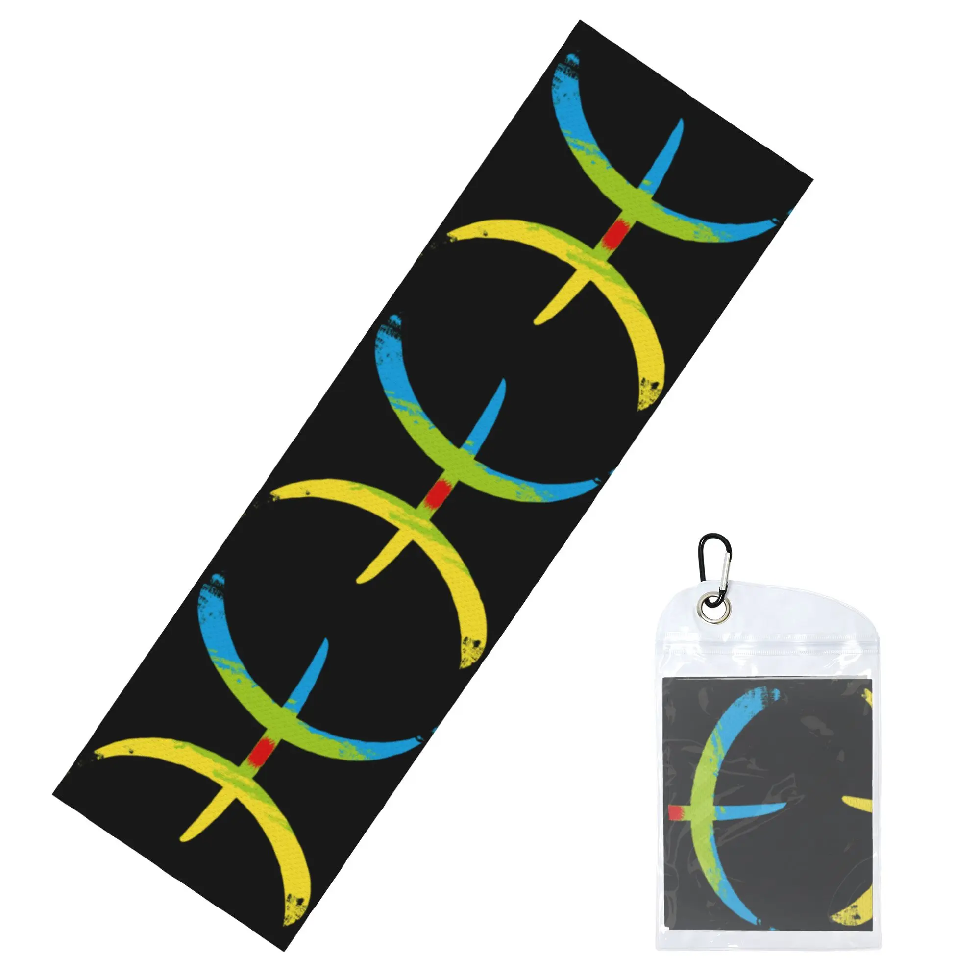 Berber Flag Amazigh Flag Cold Exercise Towel   Super Soft Breathable Instant Cooling Towel  Beach Towels
