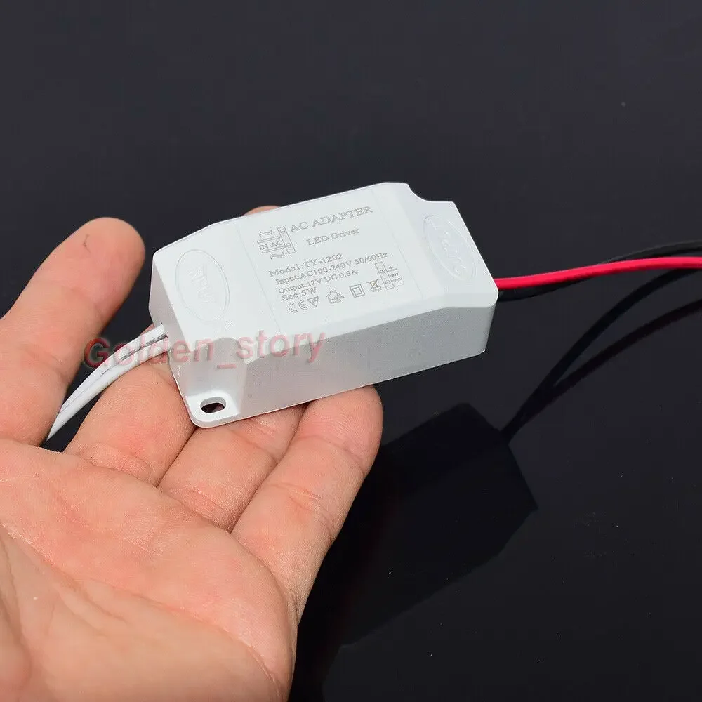 Mini AC-DC LED Driver Adapter Transformer AC 110V 120V 220V 230V to 12V 0.5A 6W