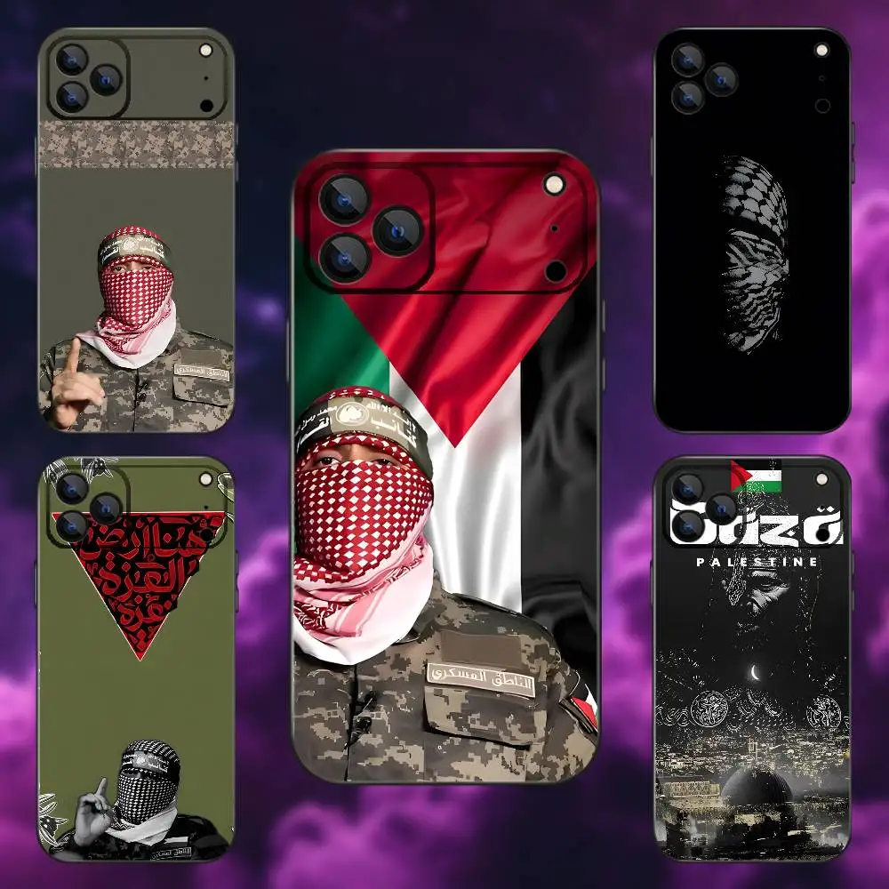 

A-Abu O-Obaida Phone Case For iPhone 17,16,15,14,13,12,Pro,Max,Plus,E,SE4,Air,Mini Black Soft Box