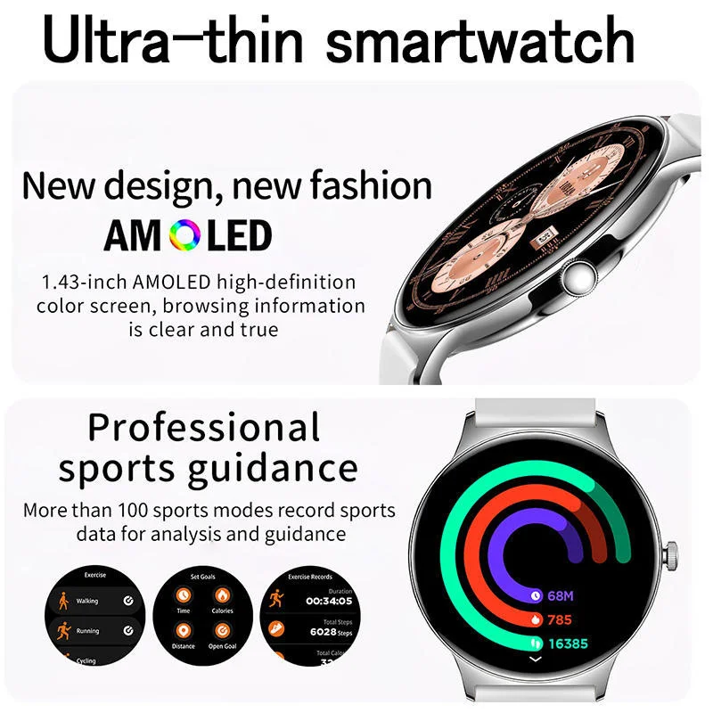 2025 Ultra-thin Durable Women Smart Watch 1.43