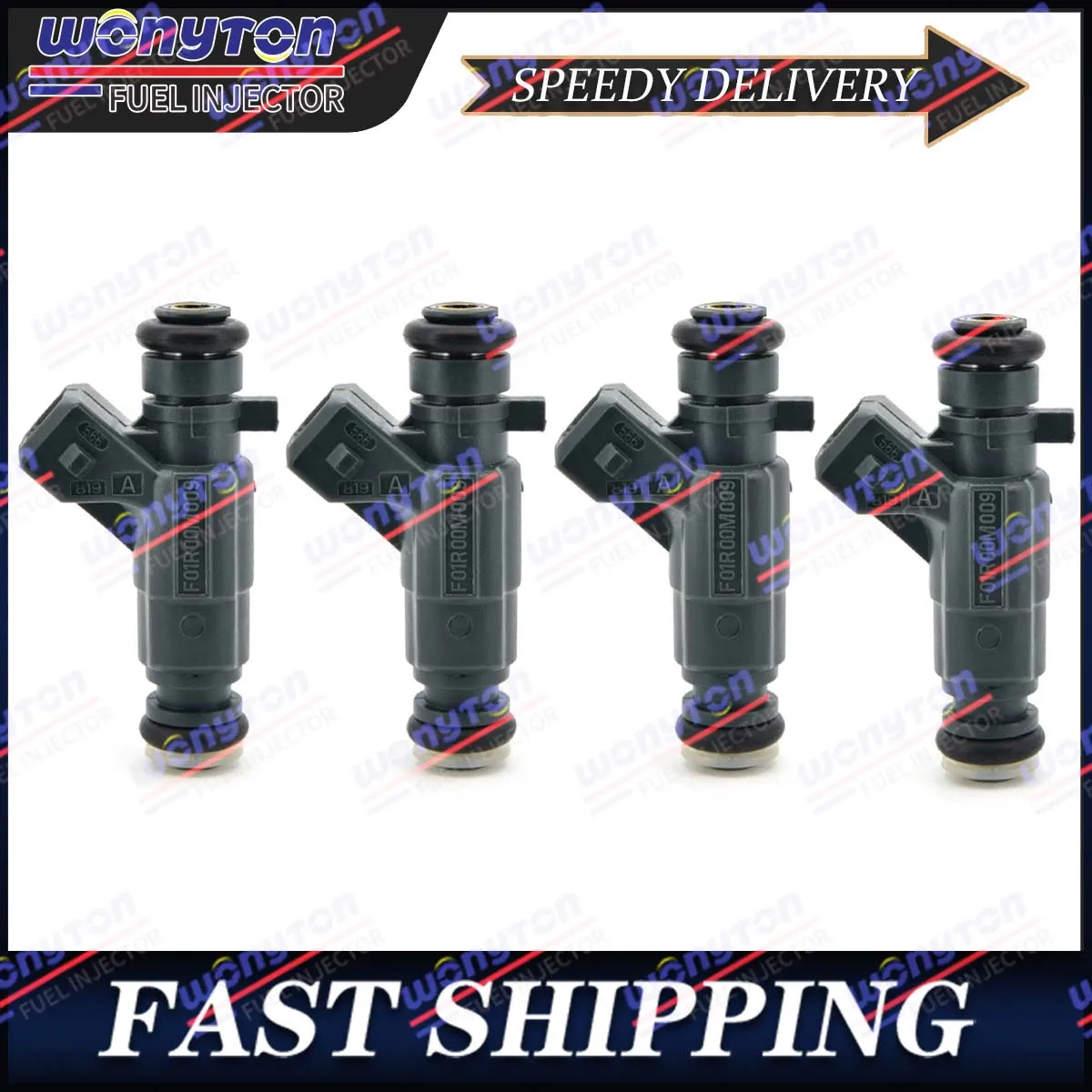 4Pcs  Fuel Injectors for Mazda 6 BYD F3 L3 437 437Q Chery Suzuki Big Dipper K14 F01R00M009 Fuel Supply System