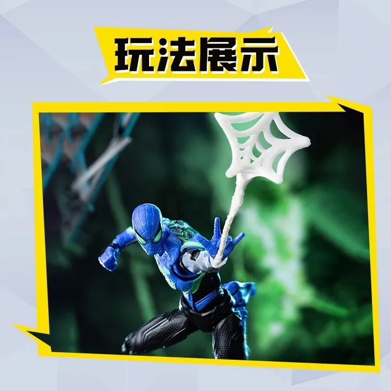 New Blokees Marvel Rivals Rift Spider person Beyond Edition Building Block Figure Assembled Model Desktop Ornament Birthday Gift - view 5