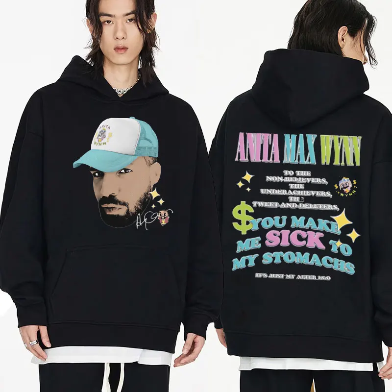 

Rapper Drake Anita Max Wynn Print Hoodies Men Women Hip Hop Trend Tracksuit Men Sweatshirts Spring New Fleece Pullovers Hoodies