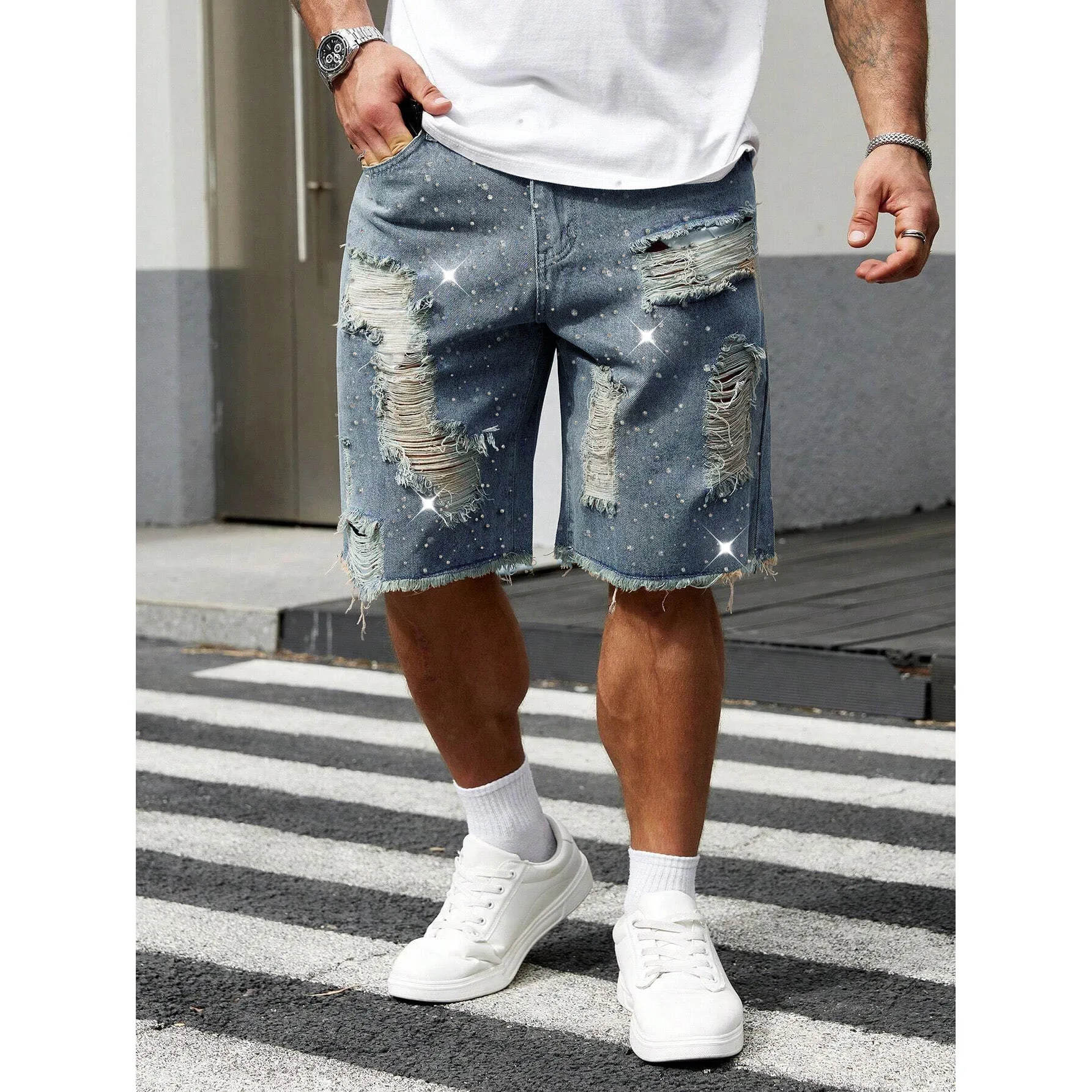 

Jorts Denim Shorts Mens Shorts Spring Summer New Non Stretch Casual Wear Outdoor Daily Comfort
